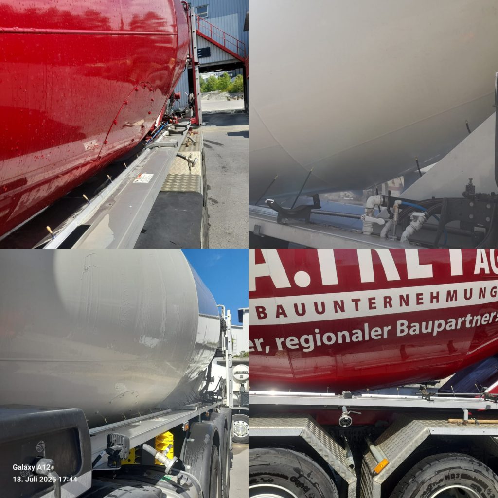 Innovative Trommelkühlung Fahrmischer mit integrierter Außenreinigung – einfache Nachrüstung, starke Leistung, saubere Ergebnisse.